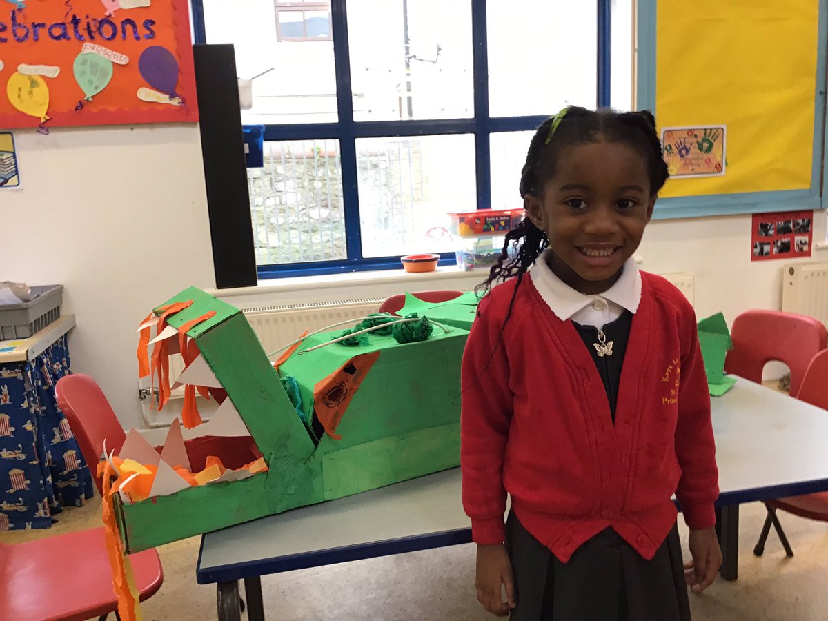 Stpcardiff's tweet photo. We have used the i pads to take photos of us with our class dragon. Mrs O’Brien asked if we wanted our photos taken and posted on Twitter. We said yes!  #digitalcompetenceframework #nurseryam https://t.co/J97TGZE5Jn