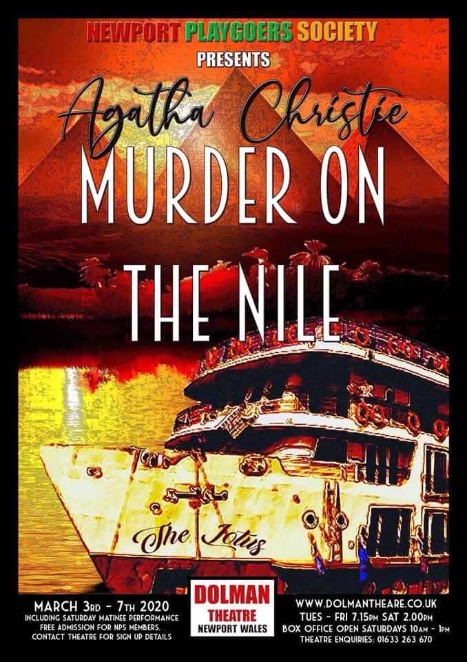 Our next production will be a river cruise. With murder included! Tickets from wwww.dolmantheatre.co.uk