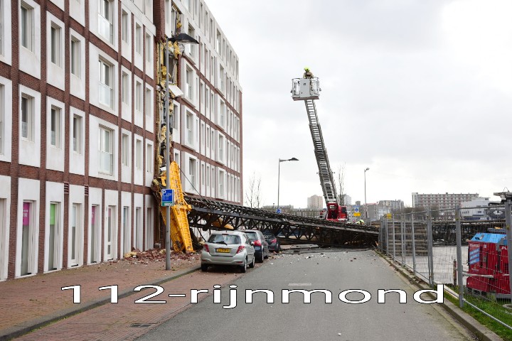 Melding hulpdiensten Fuchsiastraat Rotterdam