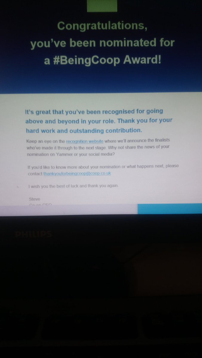 My first ever nomination.... ☺ #ItsWhatWeDo