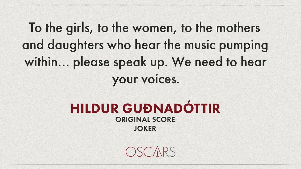 Til hamingju Hildur! #Oscars2020 #kvikmyndir #tónlist #menning #listir #hildurgudnadottir