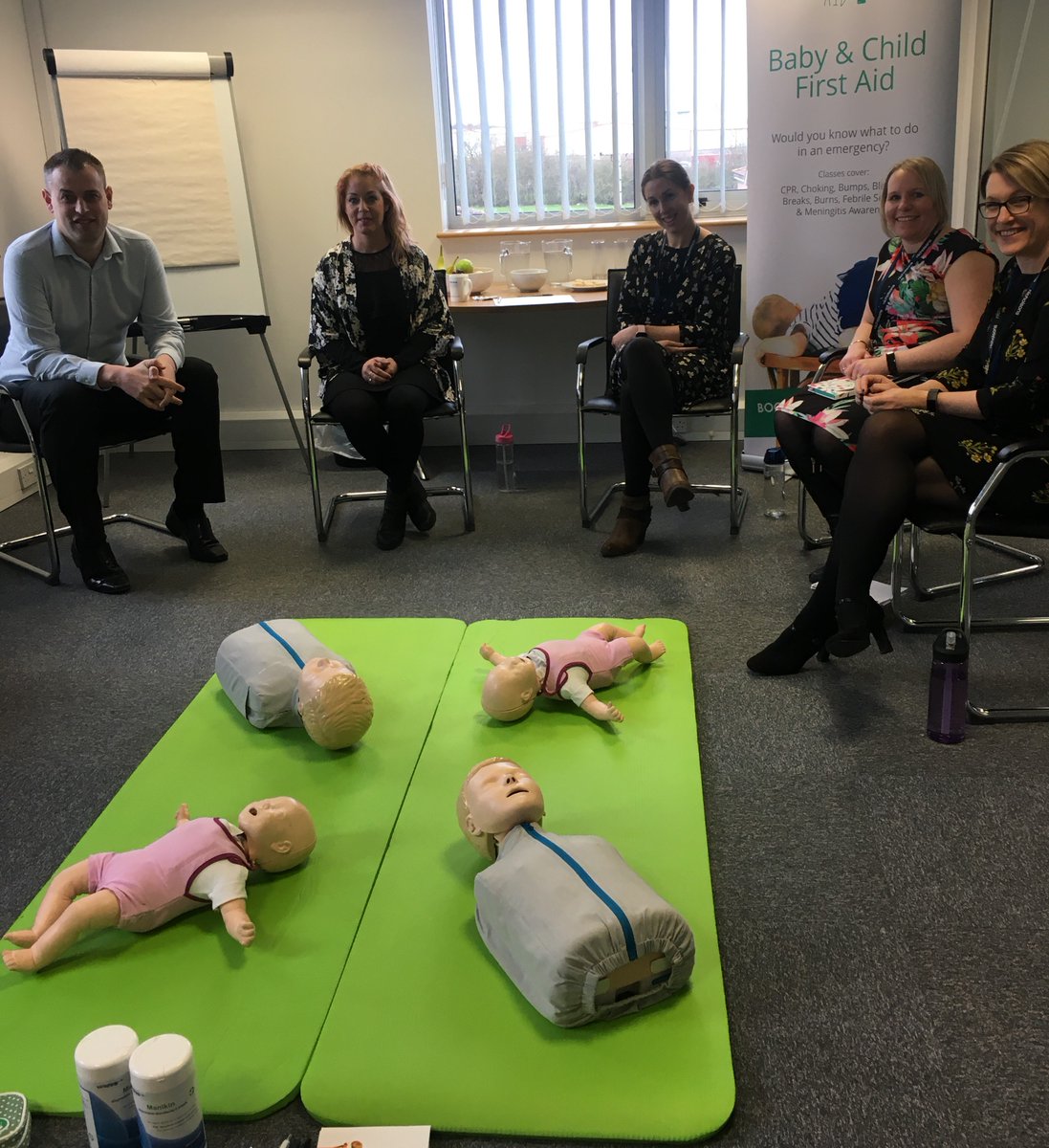 NicholsonsCA's tweet photo. Team members take Paediatric First Aid course that could help to save a child's live. #savealife #firstaidforparents https://t.co/jAoMbrFwDl