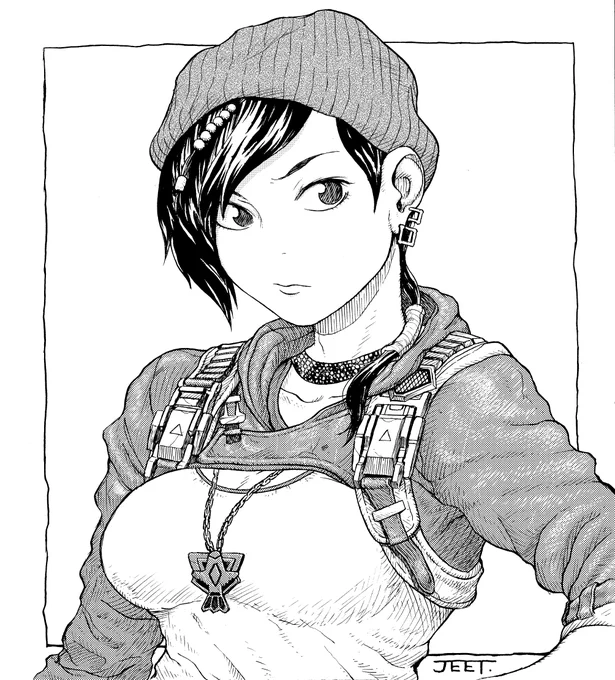 ようやくまともにGears5が対戦できるようになってきて嬉しい。でも、ケイトちゃんが4よりも妙にゴツくなってしまったのは残念なので、頑張ってカッコ可愛く描きました。 