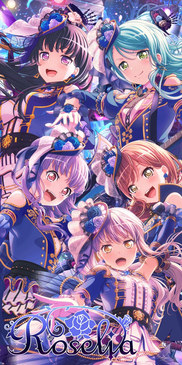 𝕡𝕠𝕞𝕡𝕠𝕞 En Twitter ノーブルローズ3章記念 Roselia5人の壁紙 バンドリ壁紙 ノーブルローズ Roselia 湊友希那 氷川紗夜 今井リサ 宇田川あこ 白金燐子