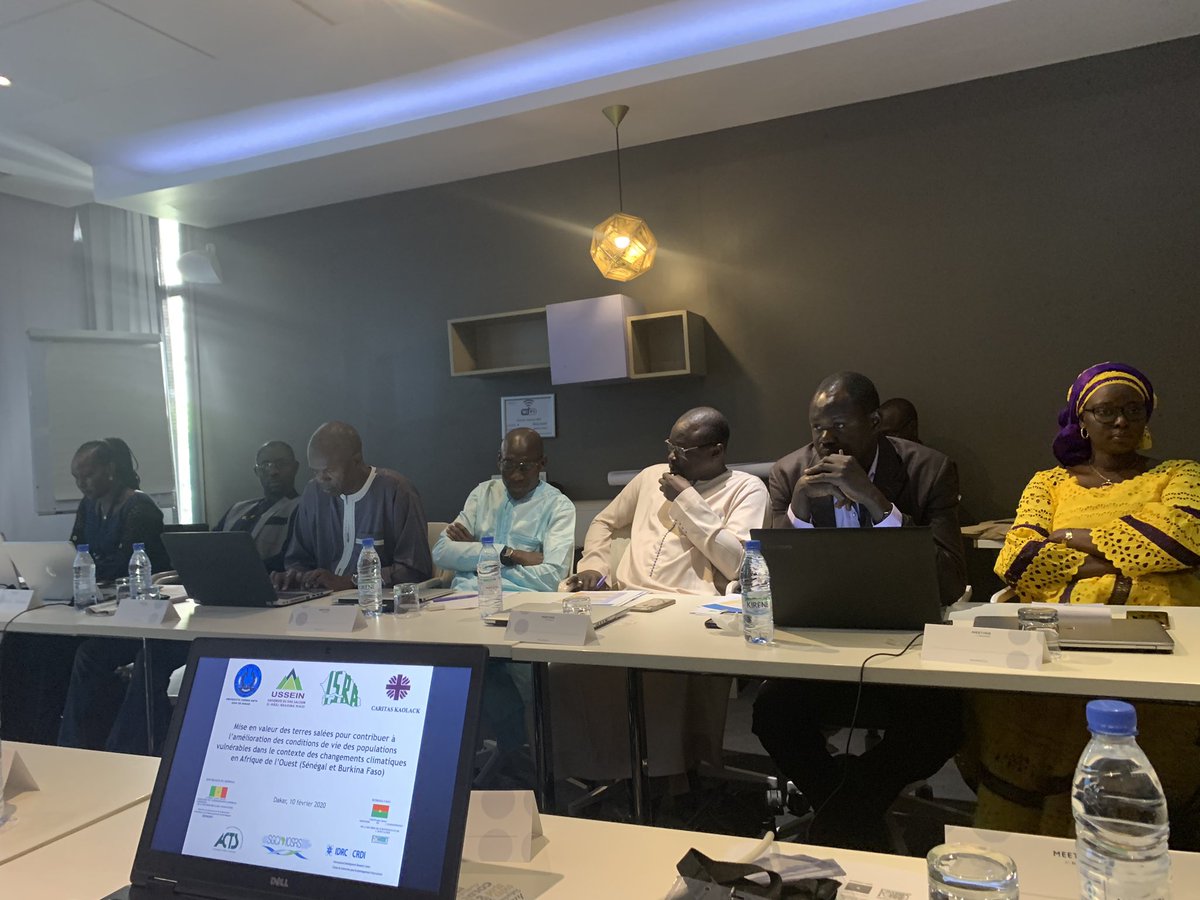 Asiti's tweet photo. Final evaluation meeting of the joint @SGCIAfrica FONRID, Burkina Faso and DFRSDT, Senegal in Dakar. Prof Soukèye and Dr Tamboura have said that this kind of collaboration will continue beyond the two projects.@ACTSNET @HanlinRebecca @Aschalew_Tigabu @MaryMuthoniKamo #SGCIPhase1 https://t.co/QUH85ZFL0q