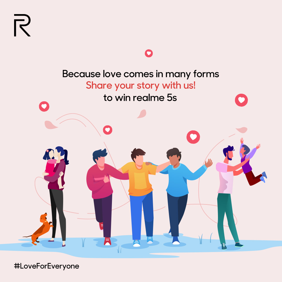 pakistan_realme's tweet photo. We know love knows no boundaries and it comes in every form. Whether its your love for your dear mommy, best friend.
Participate in #LoveForEveryone contest on our #Facebook to win & gift #realme5s in #CrystalRed or #CrystalBlue color, to your valentine.
#LoveForEveryone https://t.co/OK5Ii0xRB7