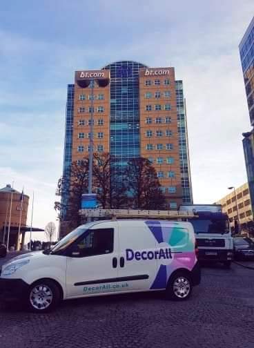 DecorallLtd's tweet photo. Busy 3 days across the water!  We completed decoration works within the AXA offices in Belfast, before moving to Londonderry and Mullingar to freshen up their exterior premises. 
We ensured our team were back home before #StormCiara made her appearance! 

https://t.co/5yISdJTDIi https://t.co/1oeg5ughVG
