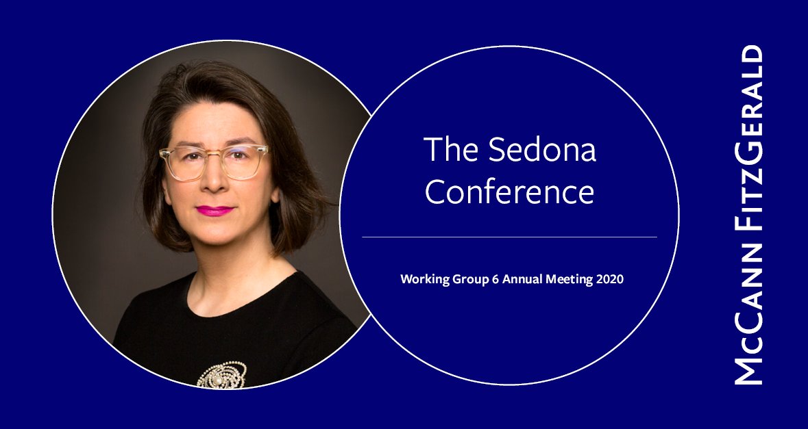McCannFitz's tweet photo. Partner @KarynHarty will be discussing #Brexit developments and cross-border privilege issues at the @TSCSedona Working Group 6 Annual Meeting in @NYLawSchool, New York today at 11am New York time. #SedonaConference #Brexit #crossborderdiscovery https://t.co/6rvnylXXXt