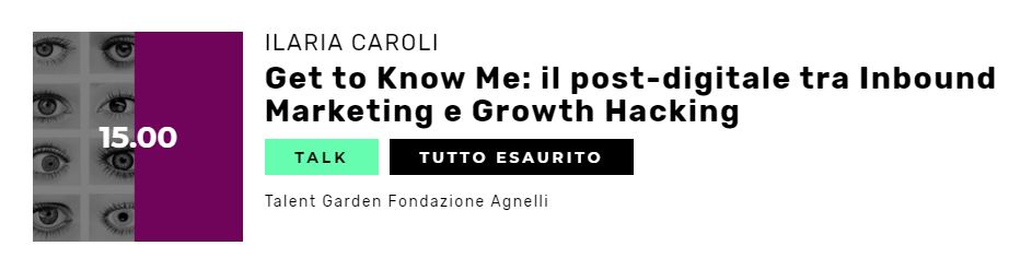 11/2 vi aspetto ai #torinodigitaldays2020 al tag Agnelli dalle 15 alle 16. Il tema è così interessante che avete prenotato tutti i posti disponibili e c'è la lista d'attesa #Torino è una città viva più che mai per innovazione e digitalizzazione. #inboundmarketing #TechVision2020