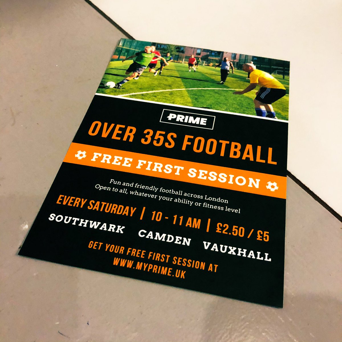 <a href="/MyPrimeUK/">PRIME Football</a> starting at Talacre Sport Centre from 7th March... 

Men aged 35+ looking to rekindle their love for football...

#football #myprime #Volunteers