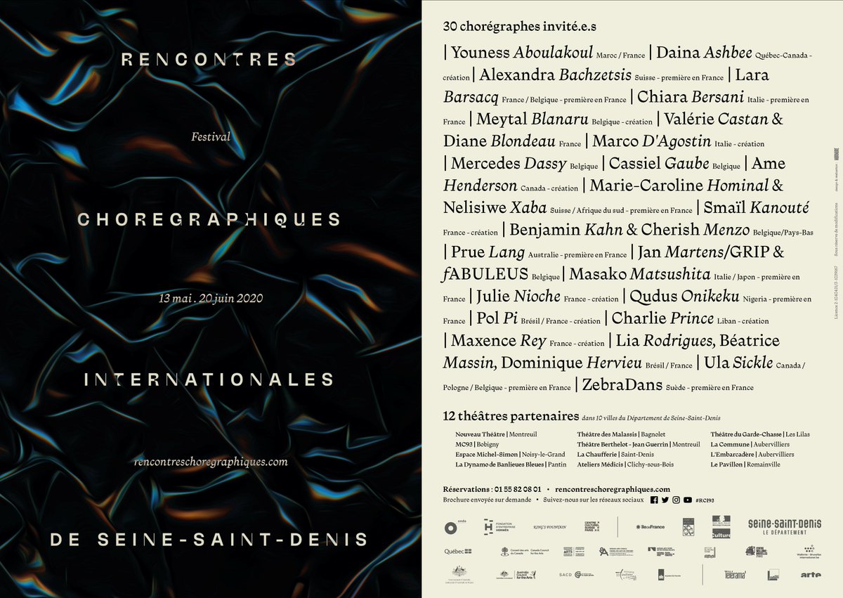 Découvrez, en avant-première, notre flyer pour la programmation officielle du festival édition 2020 🔥🔥
#danse #festival2020