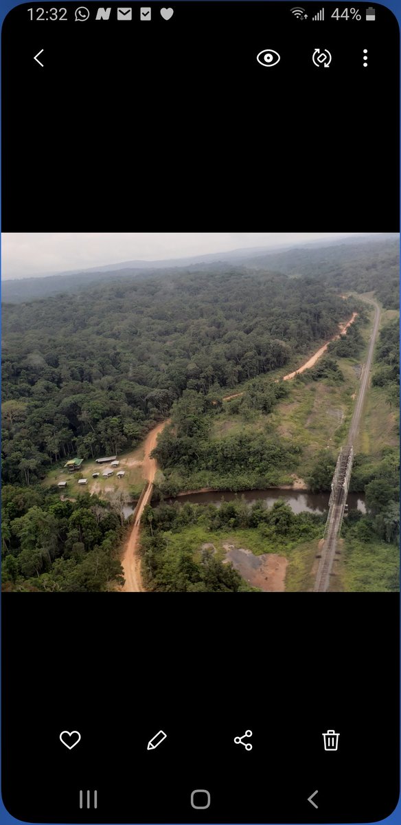 Camp Dilo PN Ivindo, Gabon, vue aérienne