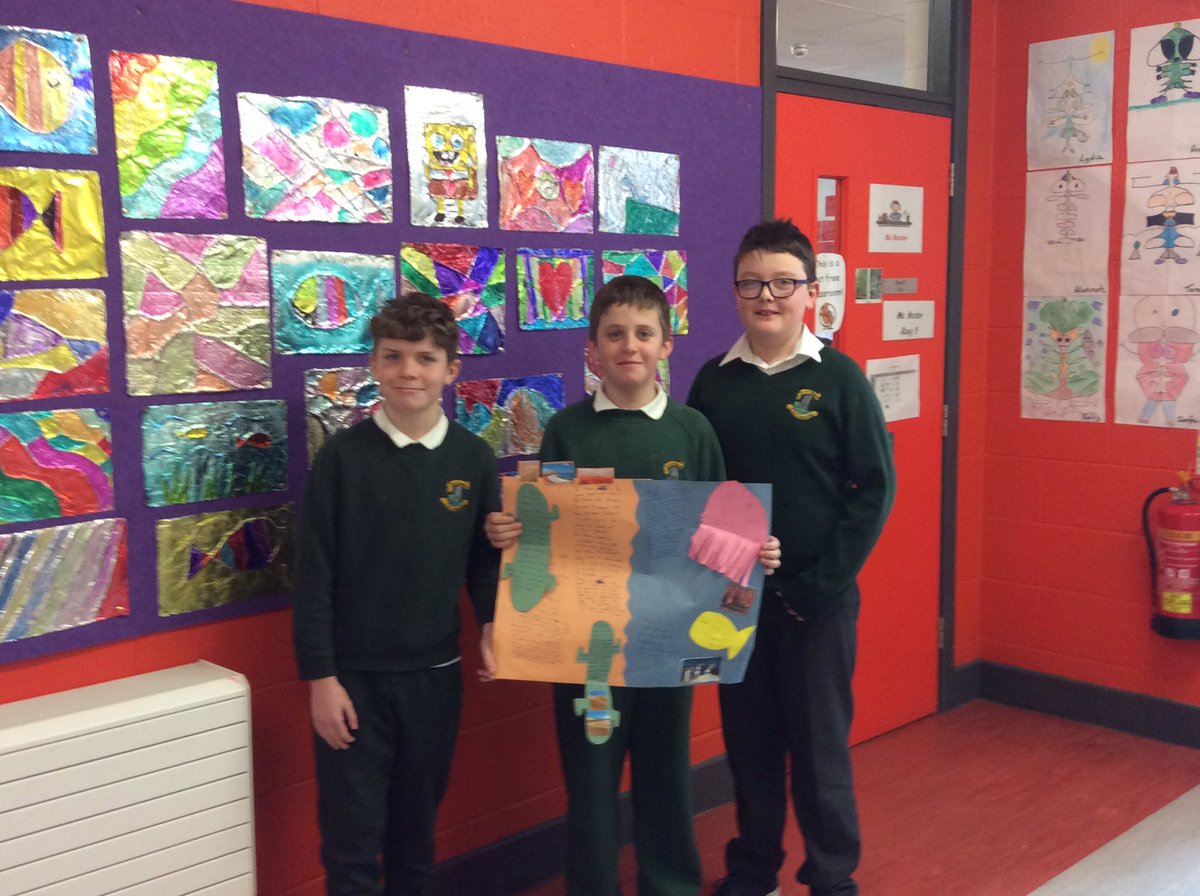 BhrideScoil's tweet image. 5th Class Beech, Jack, Fionn and Liam presenting their projects on Deserts of America. #classprojects