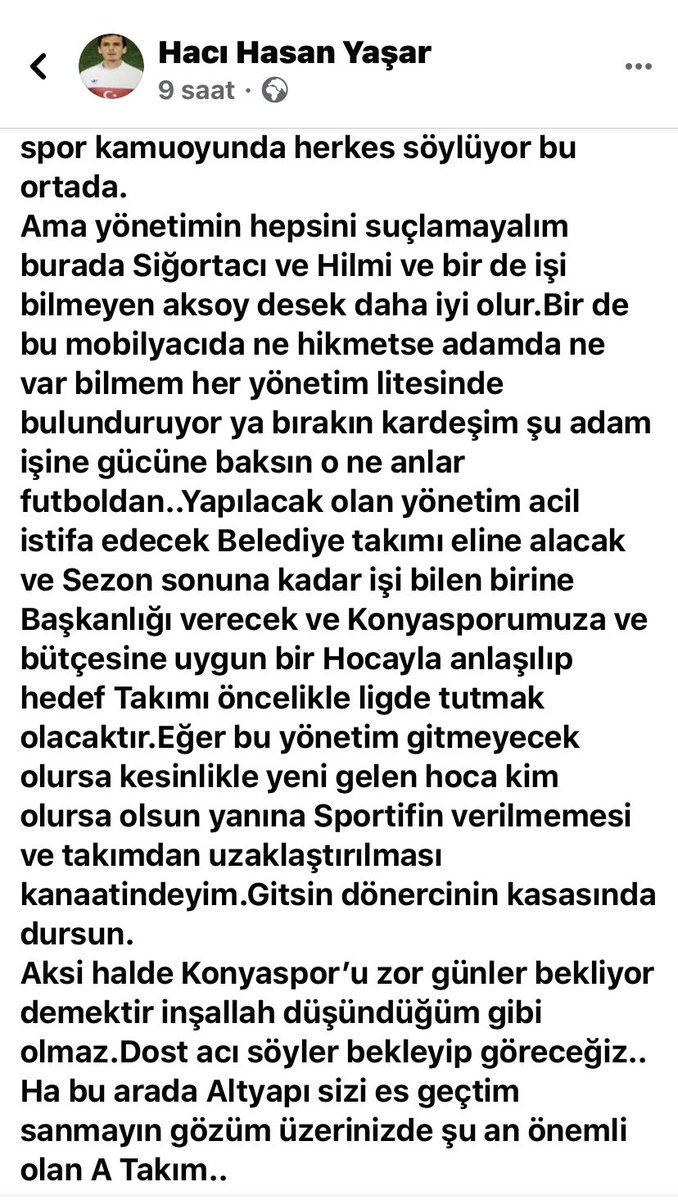 KONYASPOR’DA NELER OLUYOR...