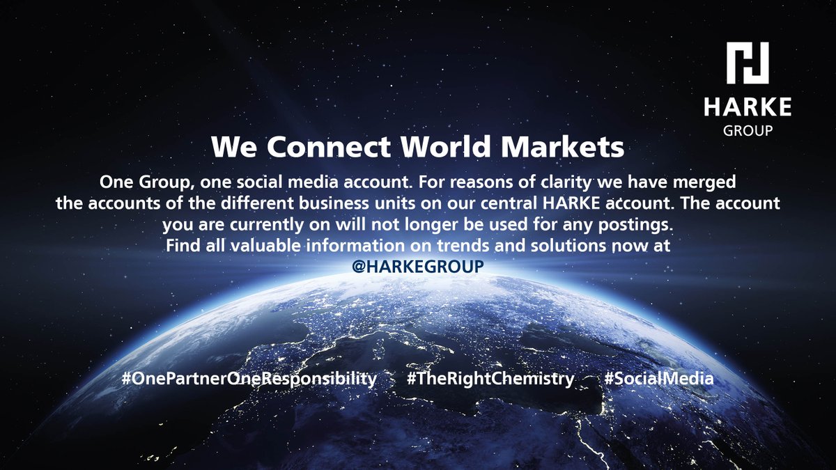 2/2: Find all valuable information on trends and solutions now at <a href="/harkegroup/">HARKE GROUP</a>.

#OnePartnerOneResponsibility #TheRightChemistry #SocialMedia