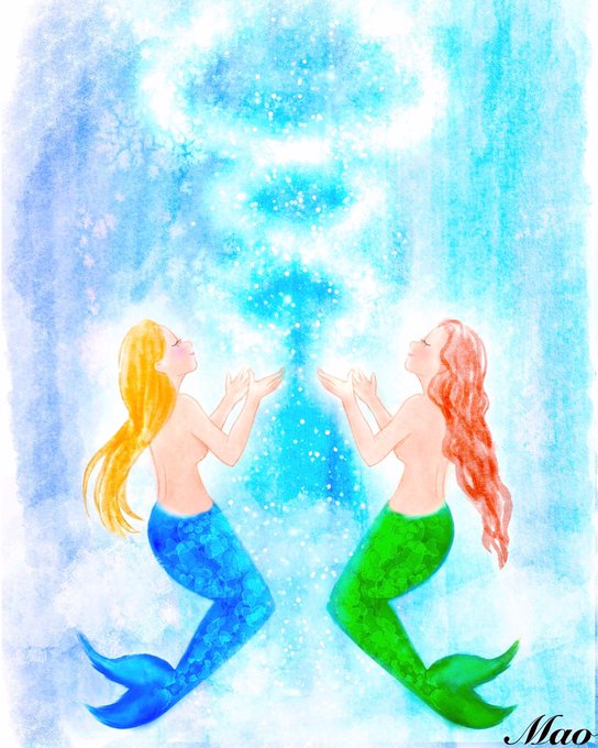 人魚のtwitterイラスト検索結果