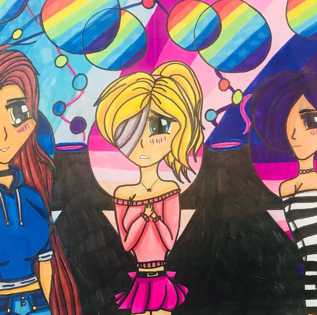 mx_art_dept's tweet photo. Character drawings created at home by a Year 7 artistic student. https://t.co/dRUpuZTQ4Y