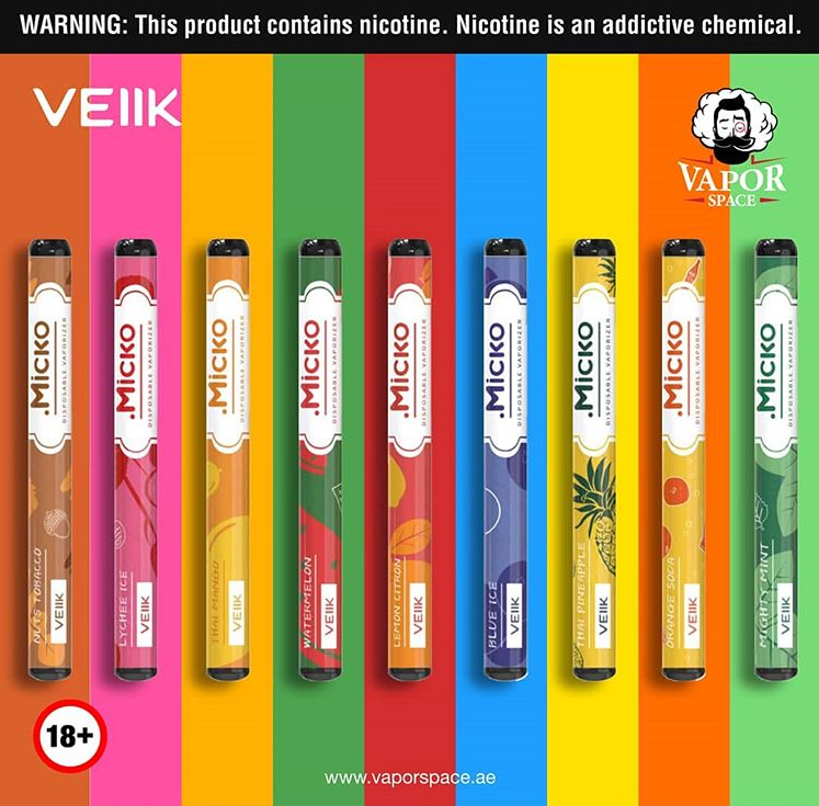 Micko Disposables Vaporizer
by VEIIK
Visit our website
vaporspace.ae

Or call 📞 02 4446141
#Veiik #Micko #VeiikMicko
#VSEC #VaporSpace #VaporSpaceElectronicCigarettes #VapeNation #VapeLife #VapeUAE #VapeAUH #VapeAbuDhabi #abudhabivapers #VapersCommmunity #VapeLife