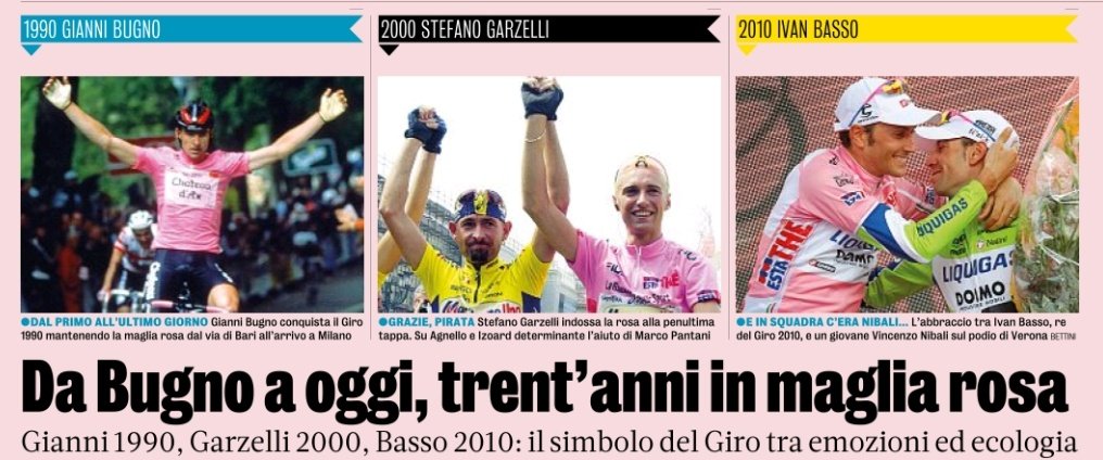 🔜 1️⃣5️⃣/0️⃣2️⃣, ore 1️⃣0️⃣.1️⃣5️⃣ <a href="/CosmobikeVR/">CosmoBike Show</a> #CosmoBikeShow2020 ➡️#GazzettaTalk <a href="/Gazzetta_it/">La Gazzetta dello Sport</a> : Trent'anni in #MagliaRosa <a href="/giroditalia/">Giro d'Italia</a> raccontati da tre campioni <a href="/ivanbasso/">ivanbasso</a> <a href="/StefanoGarzelli/">Stefano Garzelli</a> #GianniBugno