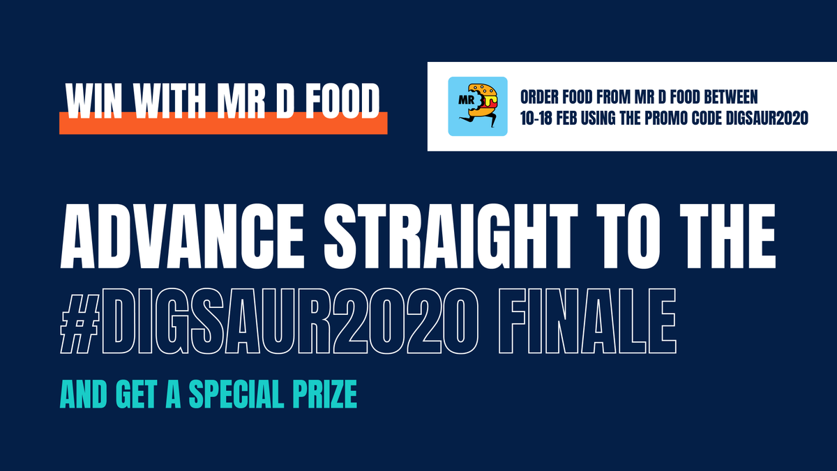 MrD_SouthAfrica's tweet photo. WIN the ultimate student starter pack with Mr D Food &amp; @digsconnect:
1 Month’s Rent 🏠 + FREE Mr D Food for a year 🍕 + R1000 for Campus Clothes from @superbalist 👖 + R1000 for Digs Decor from @TAKEALOT 🛀
AND entry into the FINAL round of #Digsaur2020 https://t.co/00qFWQgbiJ