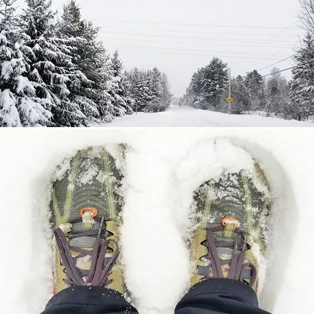 EricCoteTr's tweet photo. Une autre dizaine de centimètres. Pas ce matin qu'on va battre des records de vitesse. #altraredteam #AltraSponsored #running #ultratraining @altrarunning https://t.co/txZTB6aFdn https://t.co/gVmAQSsmf9