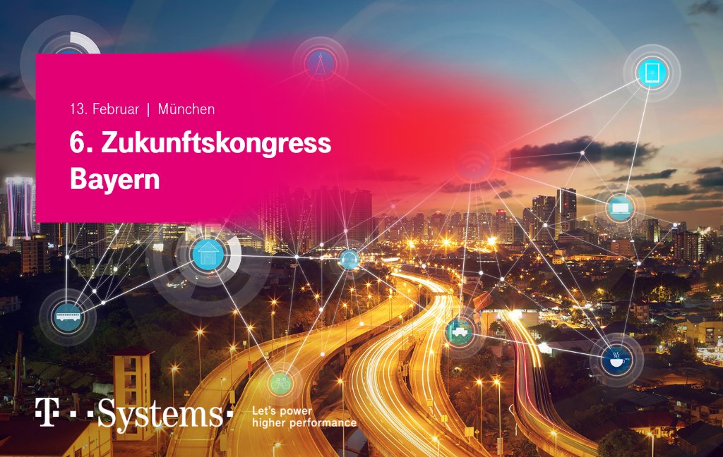 tsystemsde's tweet photo. Wie lässt sich die Digitalisierung der Städte und des ländlichen Raumes zielgerecht angehen und unterstützen? Treffen Sie T-Systems auf dem 6. Zukunftskongress Bayern und erfahren Sie mehr zum Thema Smart City. https://t.co/zaxHjtHnGC #zkonbayern https://t.co/WxpqtfTtms