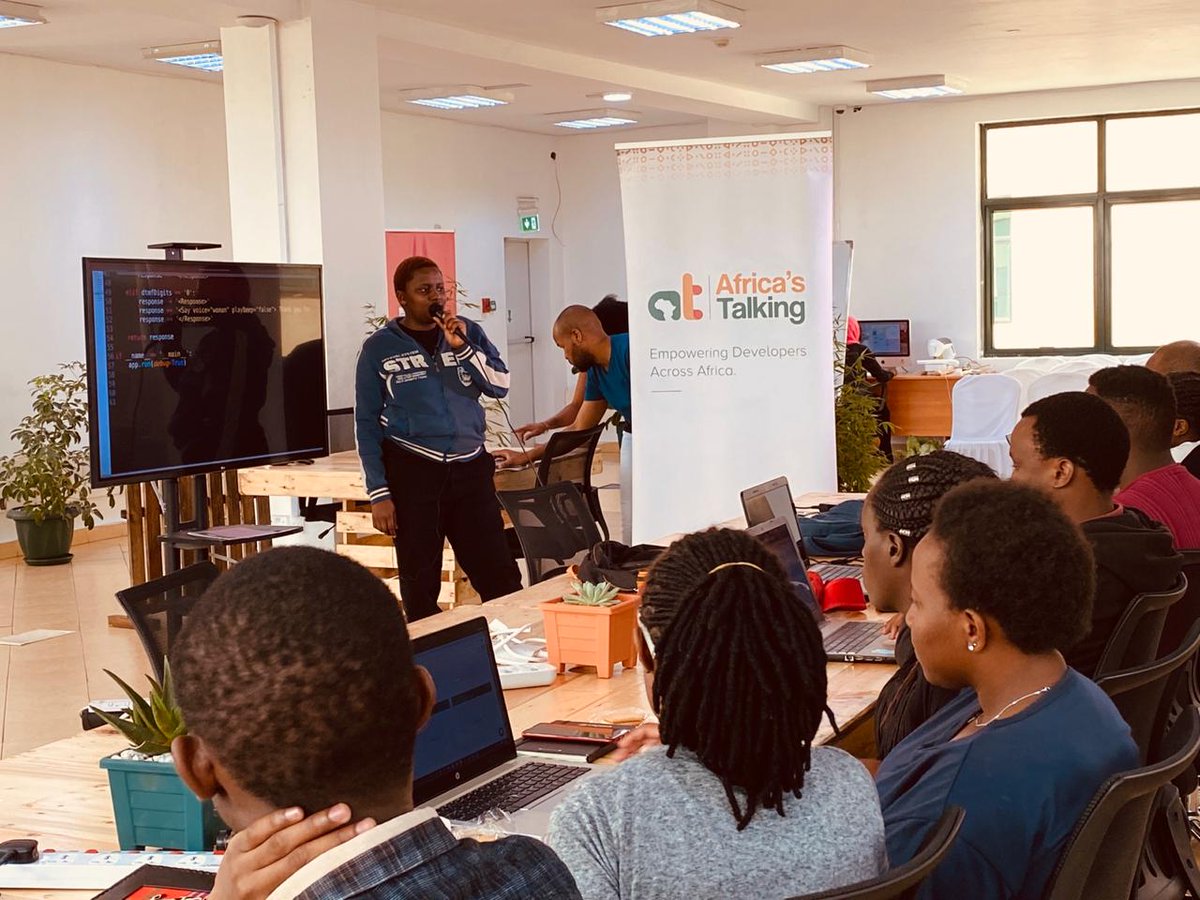 Decoded_Africa's tweet photo. This past weekend marked the end of a successful #VoiceMasterclass that was centered around @Africastalking #VoiceAPI. The Voice team took us through very Informative sessions on #Voice basics, Agent to agent calls & Browser-calls using practical demos on navigating the #API. https://t.co/Iy9748Tyse