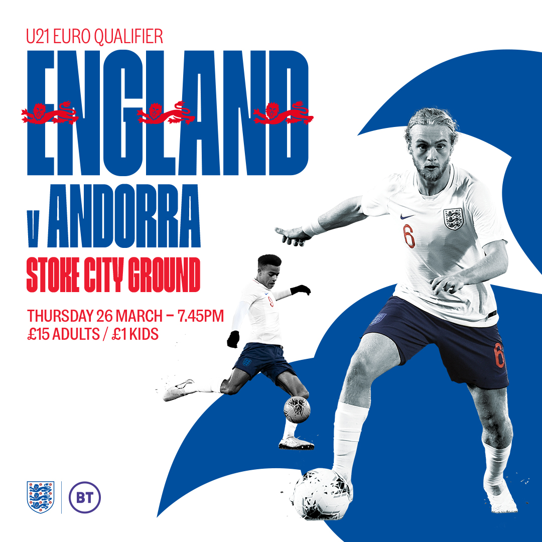 Wolves's tweet photo. England U21s take on Andorra U21s at Stoke in March and we've got two family tickets (2 adults, 2 under-18s) to give away.

🔁 RT this post and we'll pick the winners by the end of the week.

#YoungLions

🎟 https://t.co/kjpbXoO0JE https://t.co/nP4qTUqF2p