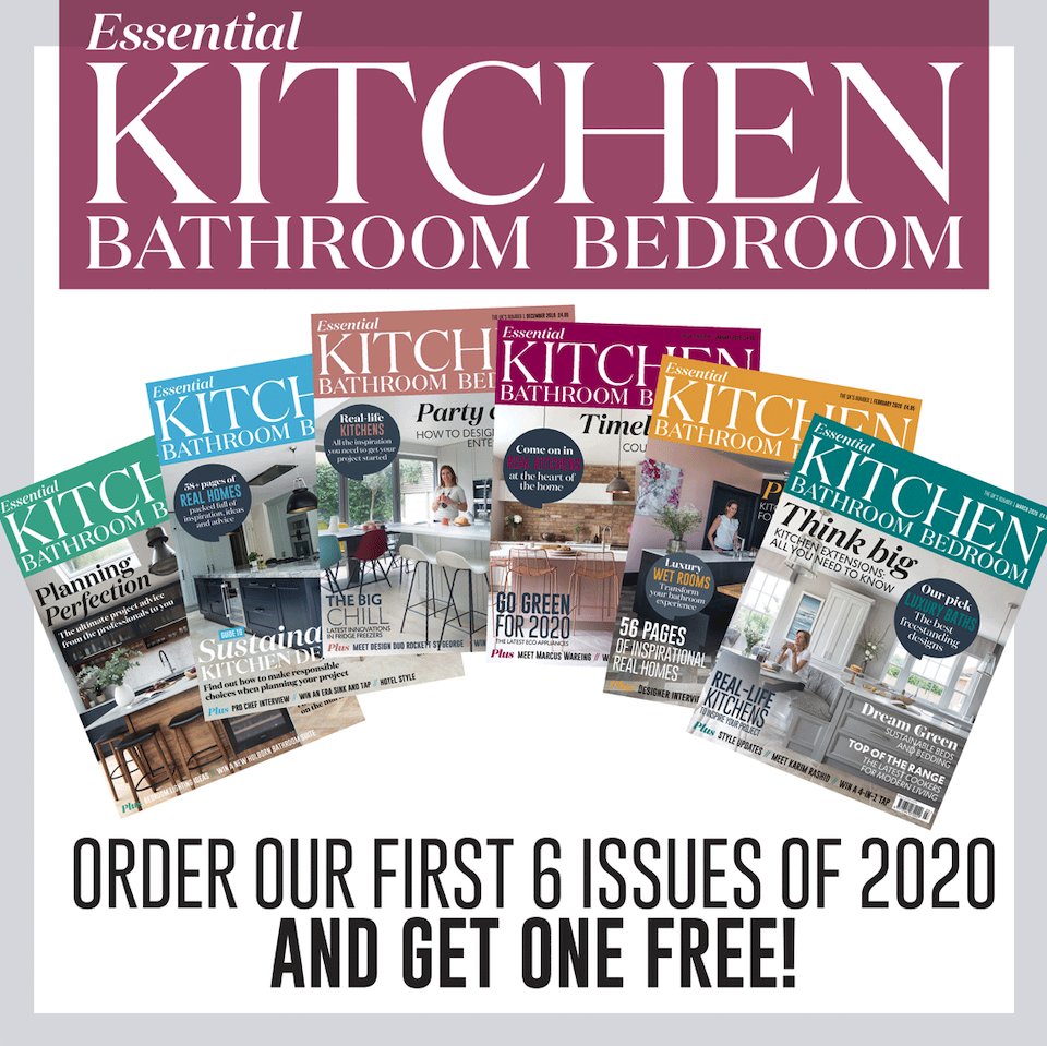 The home of your dreams is closer than ever! Don't miss a single issue of Essential Kitchen Bathroom Bedroom magazine with our exclusive offer PLUS get one issue absolutely FREE when you order our first 6 issues of 2020! Click here to find out more: ow.ly/EeEU50yhUtt