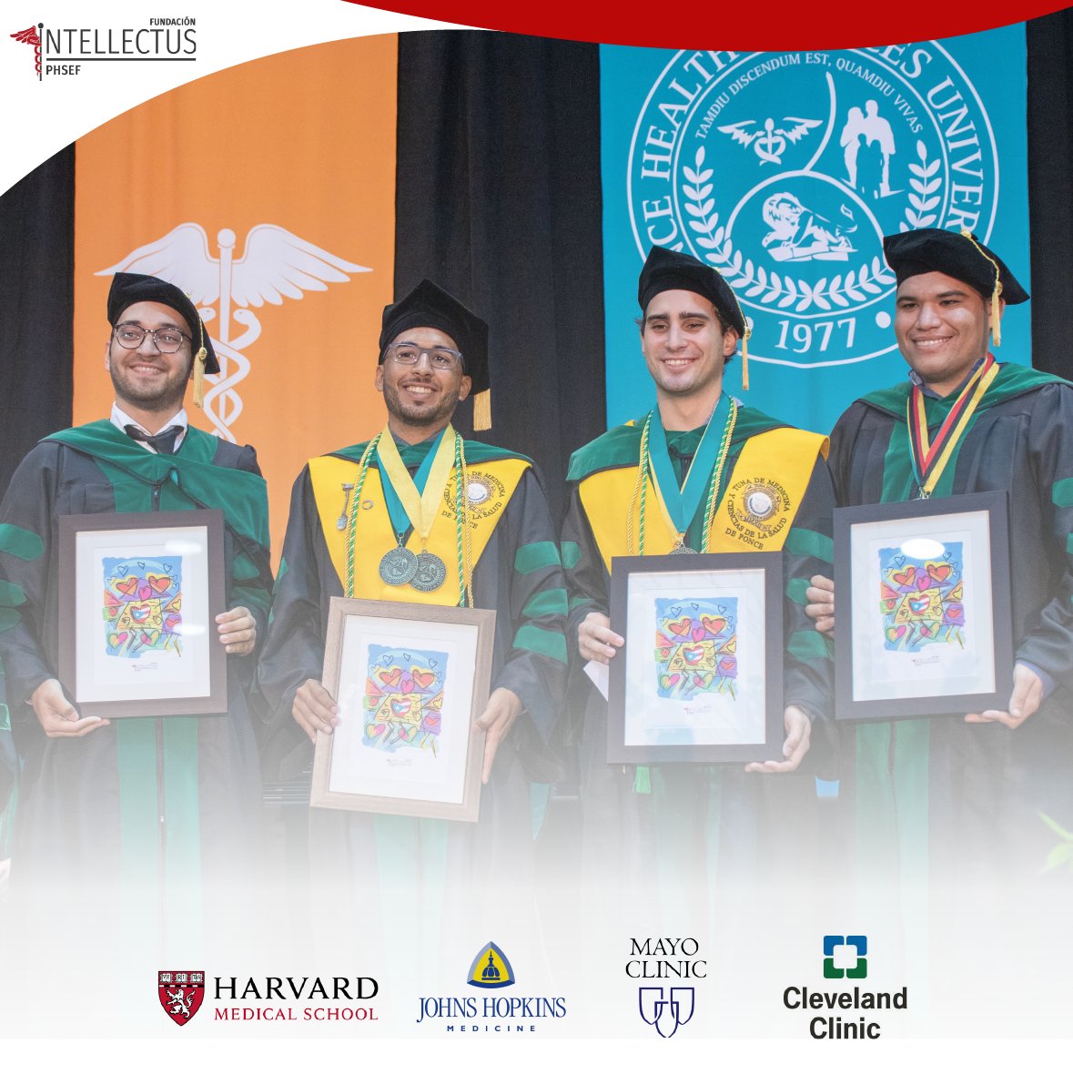 IntellectusPR's tweet photo. La Fundación Intellectus ha ayudado a 5 de sus becados a comenzar sus residencias en:

✅ Harvard
✅ John Hopkins
✅ Mayo Clinic 
✅ Cleveland Clinic
✅ Hospital Pediátrico

¡Estamos comprometidos con la formación de nuestros profesionales de la salud!

#FundacionIntellectus https://t.co/ePBrvxicYU