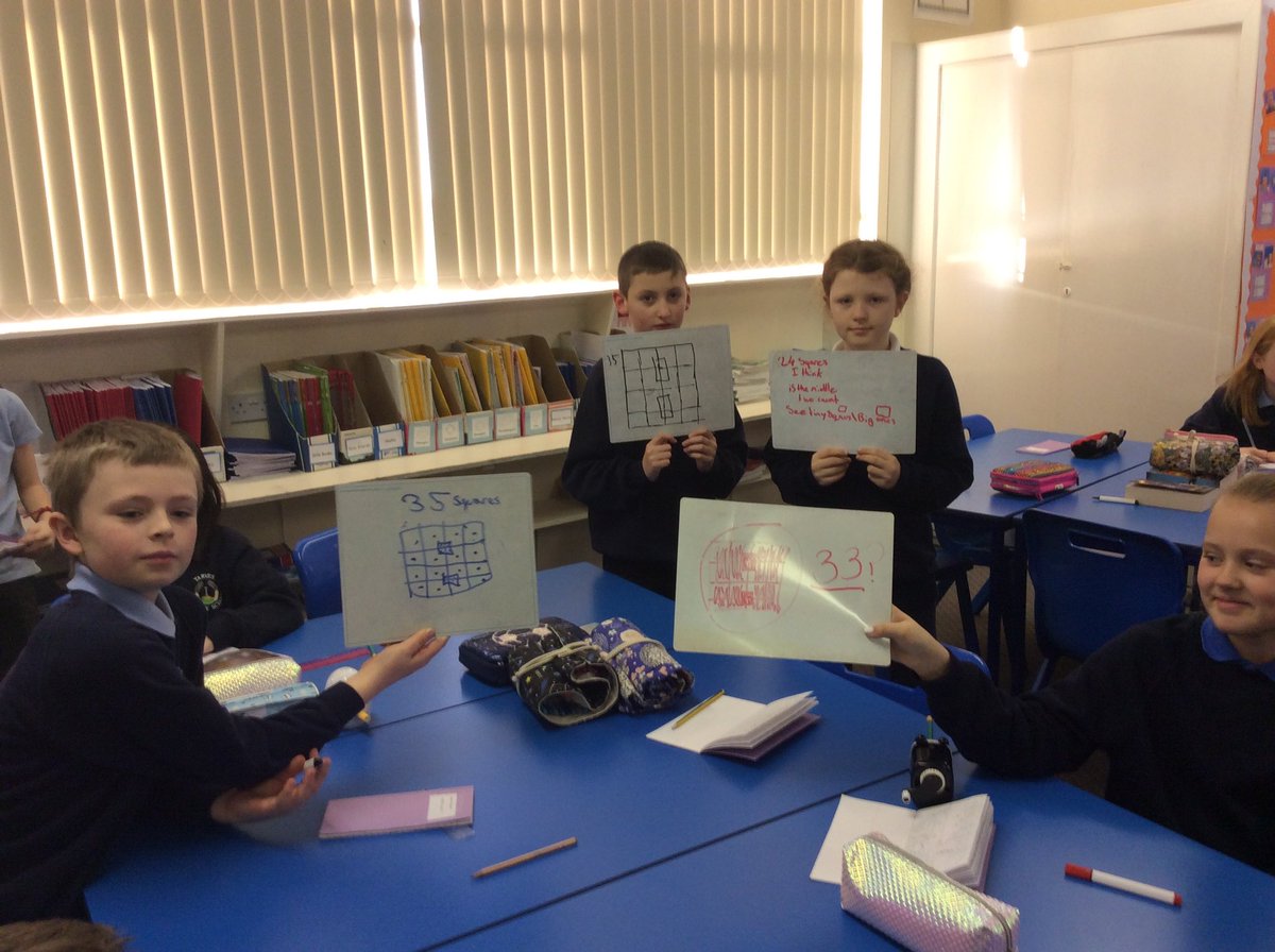 TarvesSchool's tweet photo. We gave it a go @AndGartly! We had a range of answers from 24 to 35 but when we worked collaboratively, we found 40! A super challenge! 👍🏼#welovemaths #problemsolvingisfun https://t.co/BjFecCZFCx
