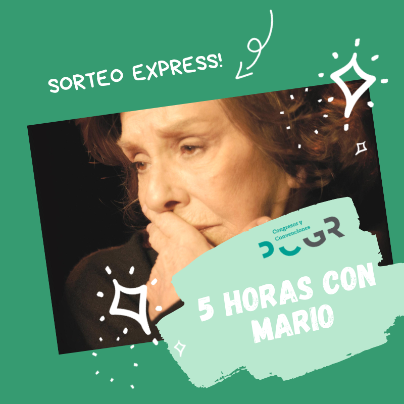 pcongresosgrx's tweet photo. Sorteamos una entrada doble para  "Cinco horas con Mario - Con Lola Herrera" 

Síguenos  y RT este TUIT

Cierre del sorteo Martes 11 de febrero a las 12H 
 
 ¡suerte! 

  #palaciodecongresos (ENTRADAS PARA RECOGER HASTA MIERCOLES A LAS 2PM). https://t.co/Pzegon0BCX