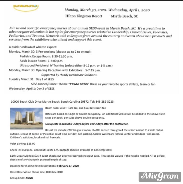 South Carolina Emergency Nurses Association (SCarolinaENA) Twitter