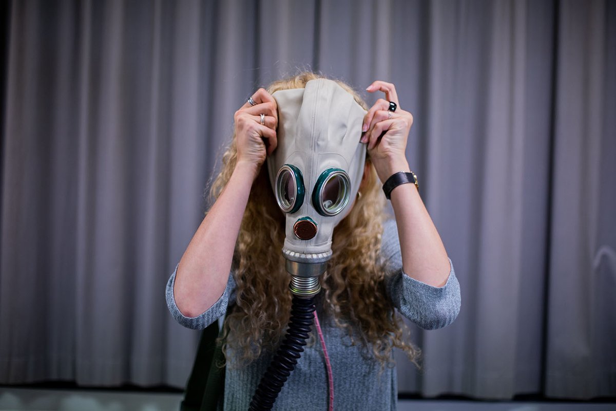 Thanks to masks we Improve the physically sensation and change the players perception.

#Ozone’s post-apocalyptic world being based on today’s pollution, It's also a way to convey a message on our  responsability  about ecology and air cleanliness. 

<a href="/IIMparis/">IIM</a> <a href="/GretaThunberg/">Greta Thunberg</a>