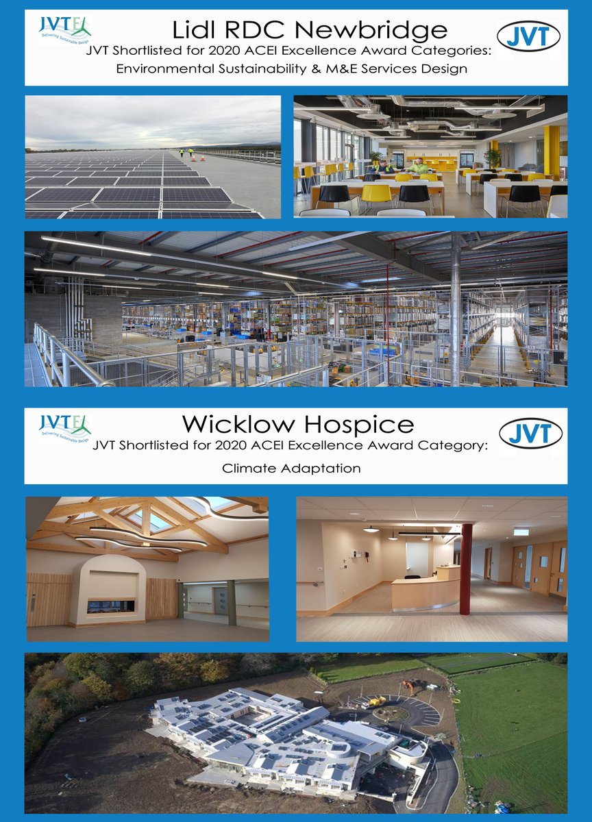 Two projects our Team carried out the M&amp;E Design Services on have been #shortlisted in the #ACEIExcellenceAwards. Congratulations and Good luck to all those shortlisted!
bit.ly/2OJb7O9 #Awards #ConstructionIndustry