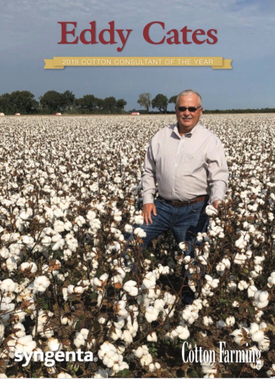 EddyCates's tweet image. It is a honor to be the recipient of the cotton consultant of the year award. I am very proud to be selected by the past recipients. This is a lifetime achievement for me. I am overwhelmed and appreciate the nomination.