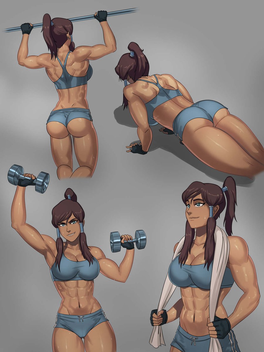 She was well muscled, toned from years of training and bending. 