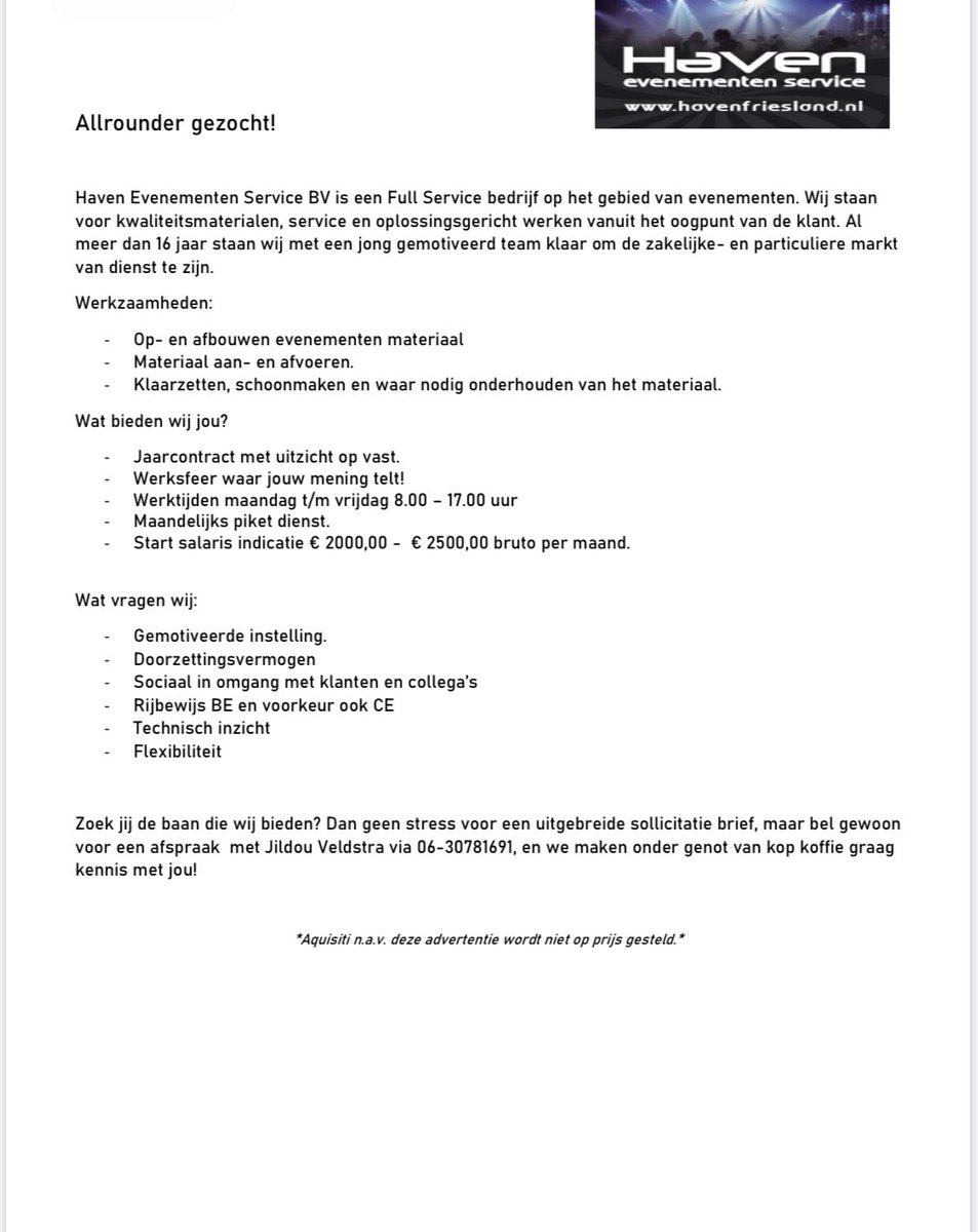 Haven Evenementen (@havenfriesland) on Twitter photo 