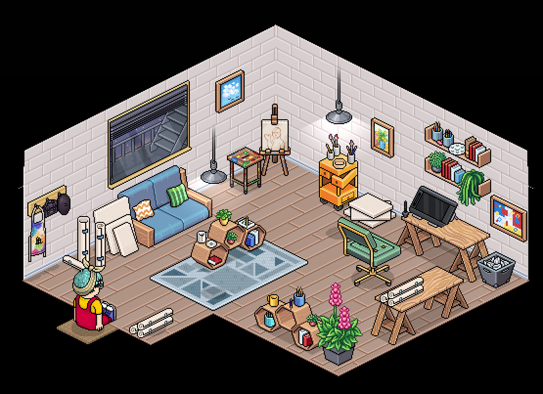 Puhekupla's tweet photo. MARCH 2020: Art Studio Bundle (100% exclusive)
https://t.co/zgl2dI7NJw #Habbo https://t.co/e6U2cP1nyG