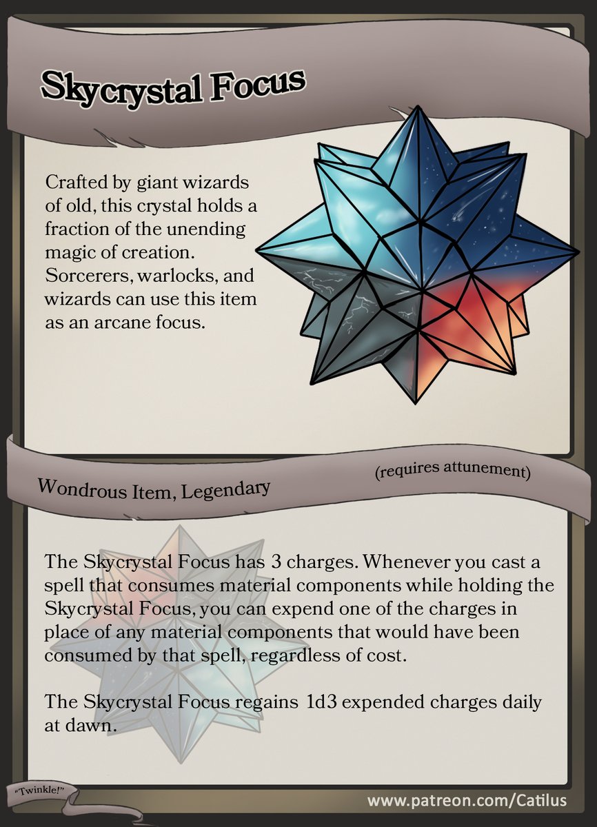 Christina (Catilus) Kritikou على X: &ldquo;My latest D&amp;D item 