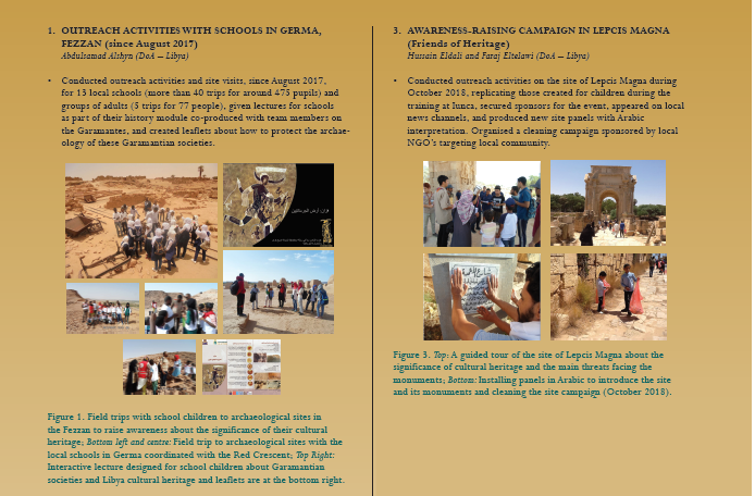 TrainingNaction's tweet photo. Several raising Awareness campaigns and Outreach activities mini-project in #Tunisia and #Libya, planned and implemented by our trainees as part of our project. #culture #localCommunity #Culturalheritage #empowerment  
#CulturalProtectionFund https://t.co/Qmal8qm0uD