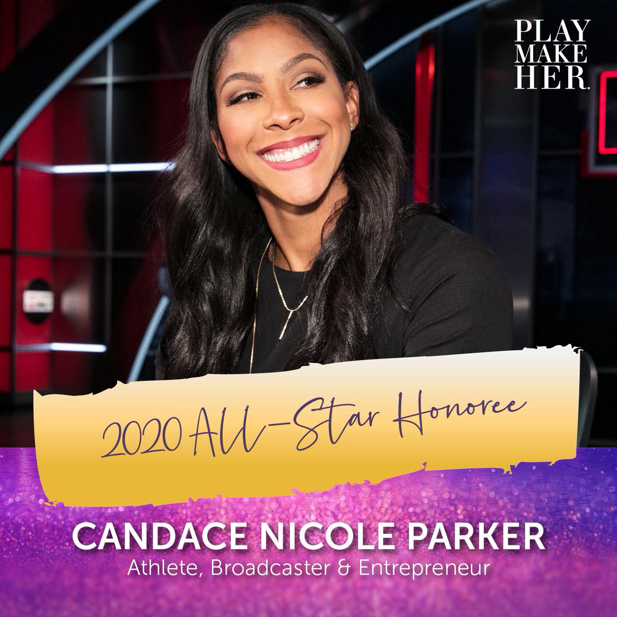 Also joining us is Candace Parker (<a href="/Candace_Parker/">Candace Parker</a>) one of the most decorated female basketball players in the history of the <a href="/WNBA/">WNBA</a>! You can follow her post-basketball career on @NBAonTNT, where she is a co-host and analyst alongside <a href="/SHAQ/">SHAQ</a> and <a href="/DwyaneWade/">DWade</a>! #PlayMakeHer