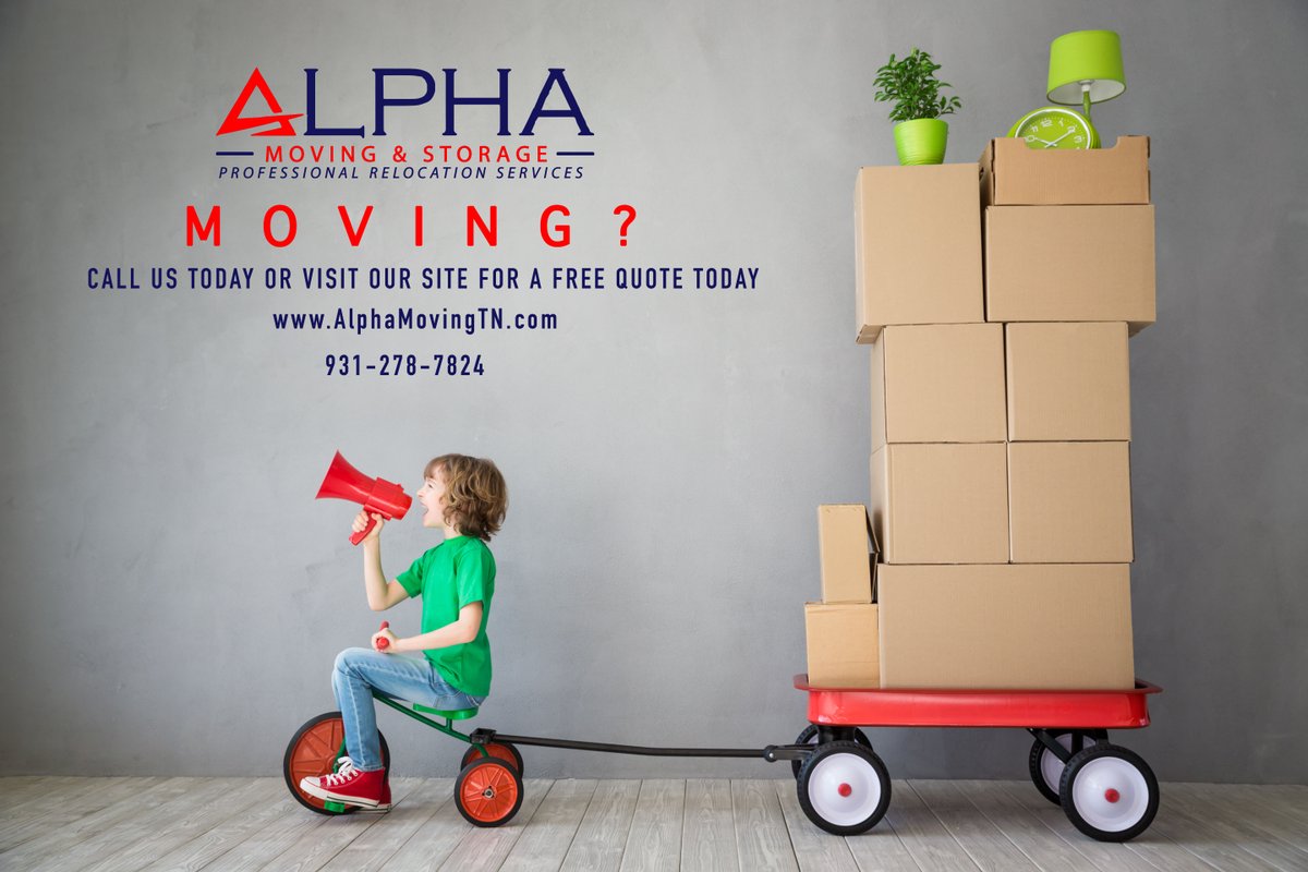 AlphaMovingTN's tweet photo. Moving? We would love to help! Contact us today.

https://t.co/L5hnOxlV2a
931-278-7824
#AlphaMoving #LocalMoves #Packing #Storage #Loading #Delivery #JunkRemoval #MovingCompany #ClarksvilleMovingCompany #NashvilleMovingCompany #ClarksvilleTN #NashvilleTN https://t.co/luFYXcQyI5