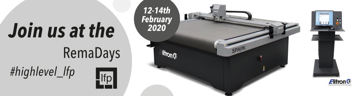 LFP_Industrial's tweet photo. You can meet us at RemaDays. :)
Visitors will be able to see at our stand how the SPARK Elitron plotter works.
#Elitron IPM s.r.l. #GJC International Sp. z o.o. Sp.k. https://t.co/Xs3IhylA4P