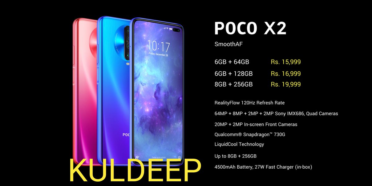 Iranchikuldeep's tweet photo. @IndiaPOCO @Flipkart Ok team. Ready for #Riddle5
#POCOX2 #SmoothAF
@avii4ever
@itsme_rooh
@Pareek197
@Aaravsingh28
@NishantJain_88
@Sandeeppalo_13
@snow_man_14
@karan875
@VHetal
@mysterioussu
@Param_Sidhu77
@wasimkh00
@Aka5hKr
@DivzArjun
@rahulrahs
@Atomsnoop
@ice_man786
@Racer_Veb
@sreevijaya23 https://t.co/Zo7jA8EpE9
