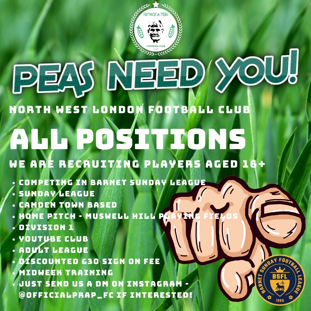 Pat Rice & Peas Football Club tweet media