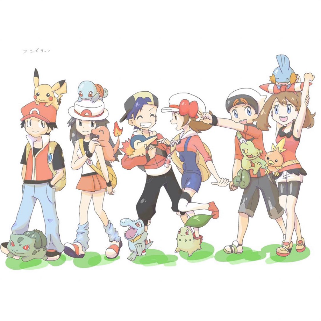もかふしぎ 昔描いた主人公シリーズも懐かしい ポケモン 歴代主人公 もかふしぎ 昔描いた主人公シリーズも懐かしい ポケモン 歴代主人公