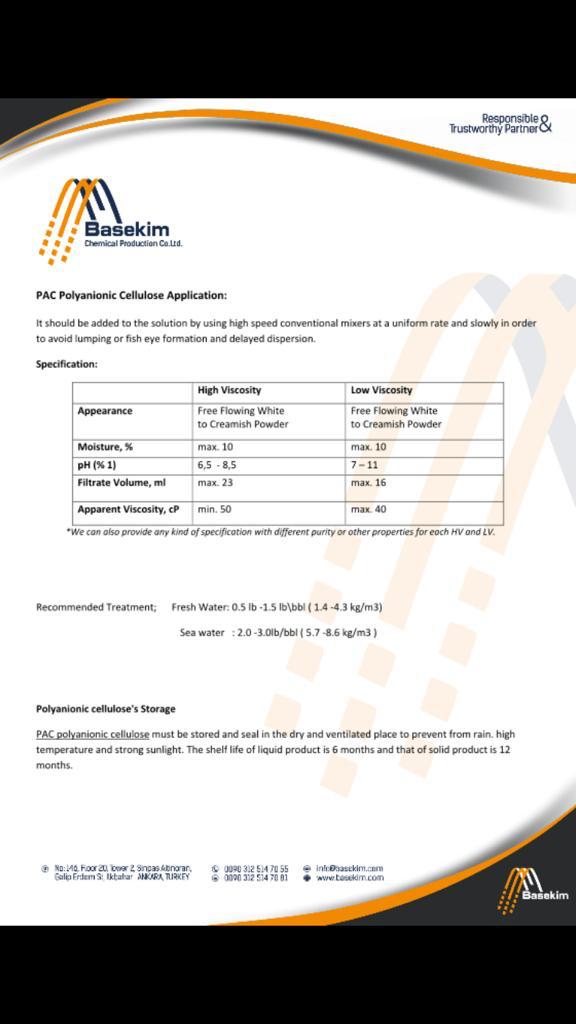 BasekimCo's tweet image. #PAC #Polyanionic #cellulose #high and #low #viscosity #thinner #stabilizer #drilling #fluid #mud #industry #chemical with #different #purity #lubricating #filtrate #reducer #water #filtration Have you ever visit our website gilsonite-bitumen.com/en/products/pa… or basekim.com/en/pac-polyani…