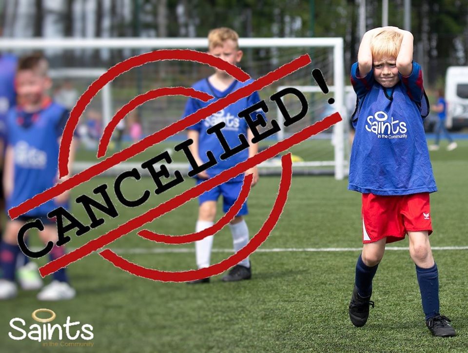 SOCCER MONDAY

Due to this evening's forecast for high winds and snow, we have made the decision to cancel our Monday session at McDiarmid (10th Feb).

We apologise for any inconvenience caused, however, each child's safety and enjoyment is of great importance to us.

❗️Please RT