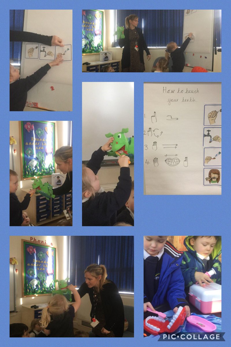 Nursery have been learning all about their teeth. We followed instructions for cleaning and discussed when we should brush our teeth. <a href="/BarntonMrsL/">Alison Lawson</a> <a href="/barntonminis/">Debs Stewart</a>